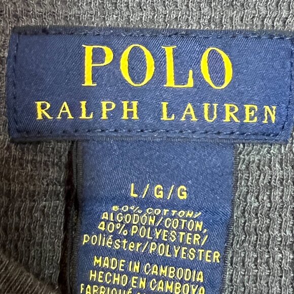Polo Ralph Lauren Men's Sweater Gray Long Sleeve Size Large Crewneck - Picture 5 of 7